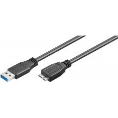 USB-kablar & USB-hubb - USB 3.0 kabel Typ A - Typ B micro i flera längder