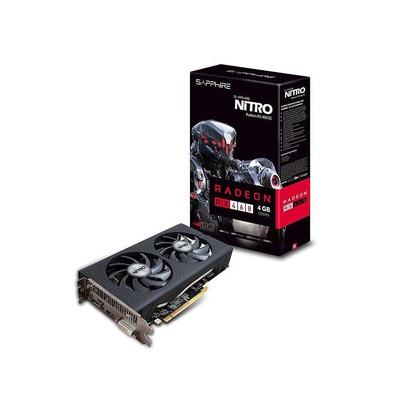 Komponenter - Sapphire Radeon RX 460 Nitro OC HDMI DP 4GB