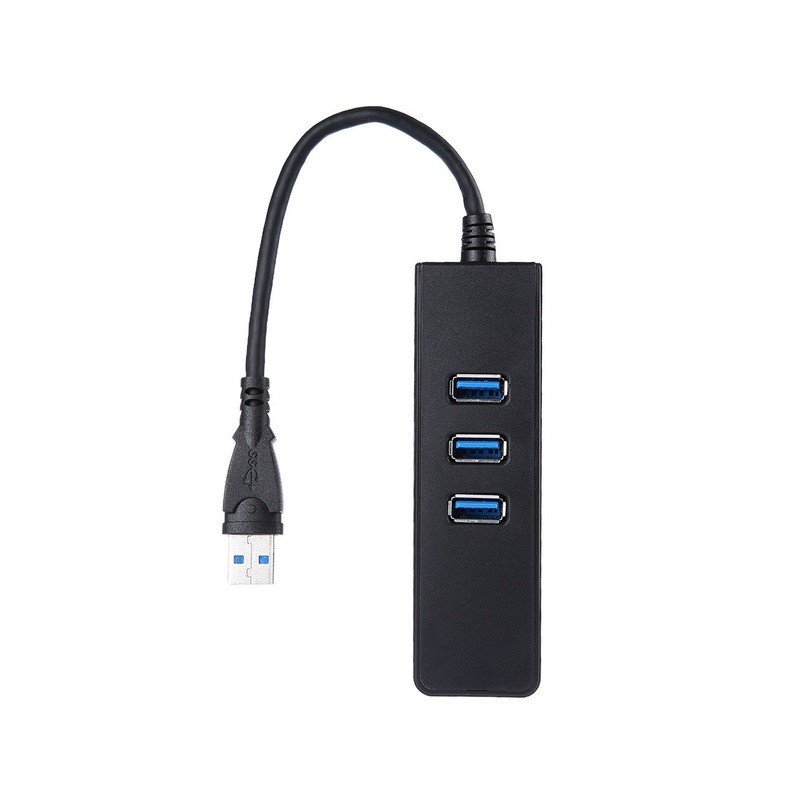 Datortillbehör - Gigabit USB-nätverkskort med hubb