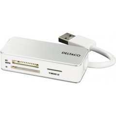 Øvrigt tilbehør - Deltaco minneskortläsare USB 3.1
