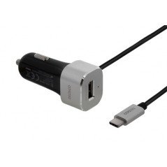 Opladere og kabler - Billaddare med USB-C och USB-port