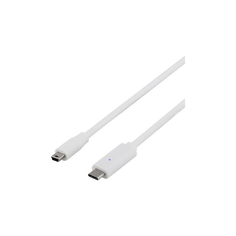USB-kabel og USB-hubb - USB-C till miniUSB 1 meter