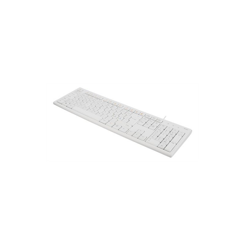 Tastaturer med ledning - Deltaco USB-tastatur hvid
