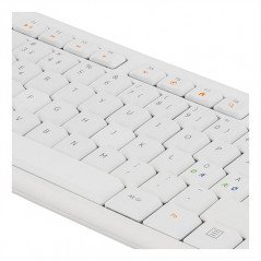 Trådade tangentbord - Deltaco USB-tangentbord vit