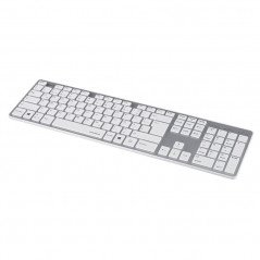 Trådade tangentbord - Hama Rossano USB-tangentbord, vit/silver