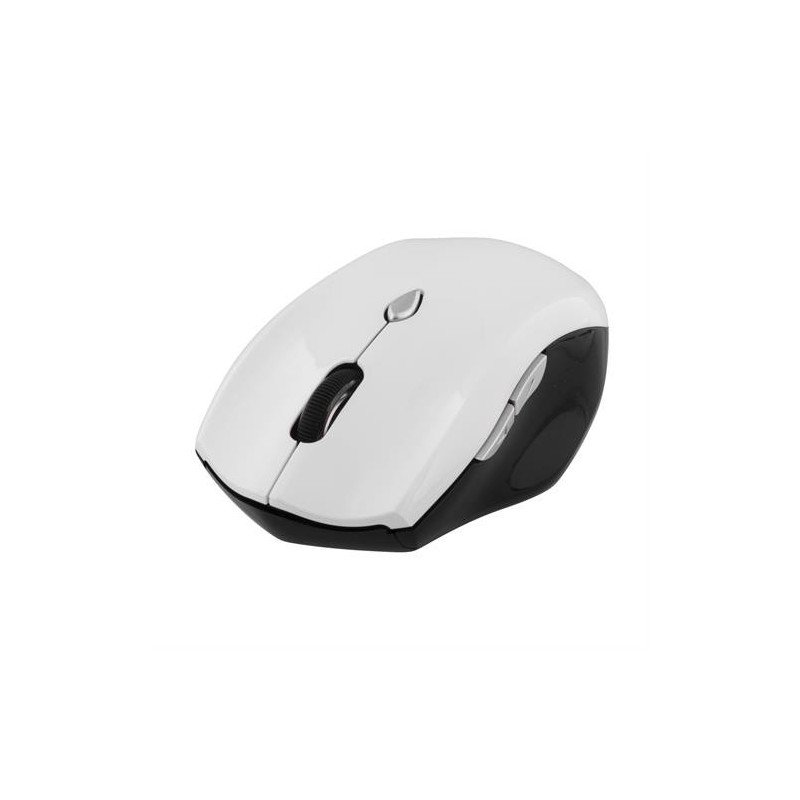 Trådlös mus - Deltaco trådlös mus med 5-knappar, vit