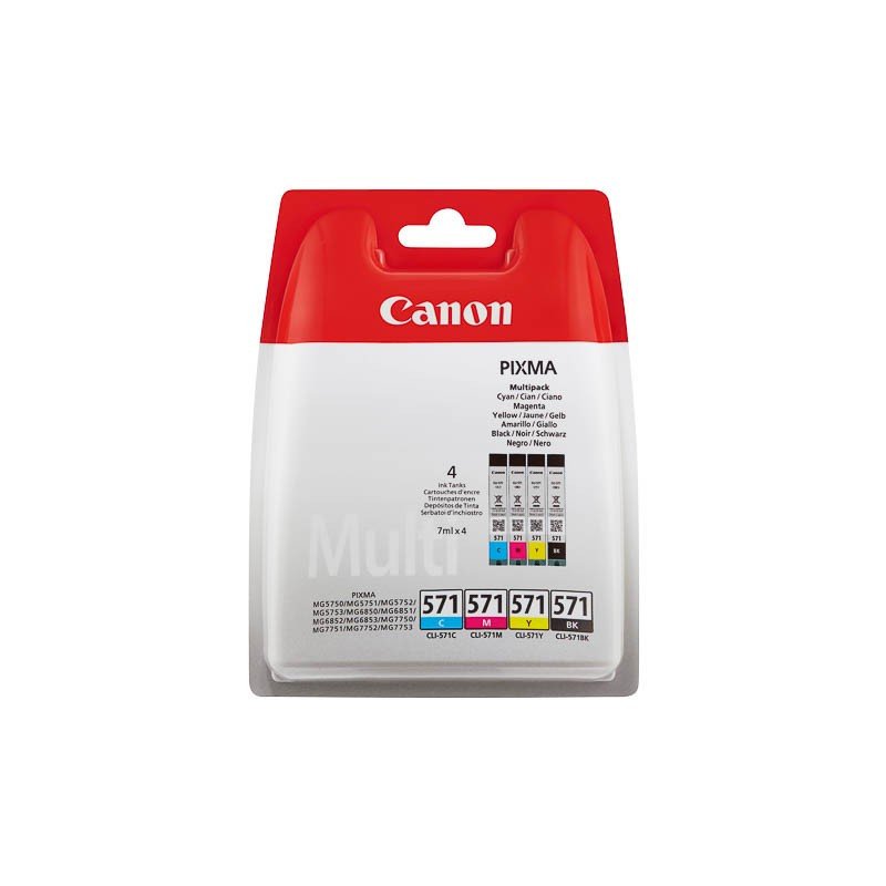 Skrivare/Printer tillbehör - Bläckpatron CANON CLI-571 för Pixma svart och färg