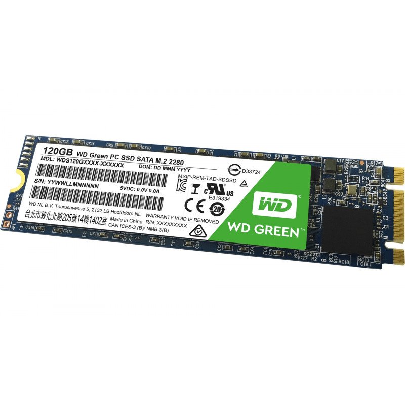Hårddiskar - WD Green 120GB M.2 SSD 2280