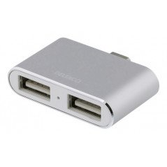 USB-kablar & USB-hubb - USB-C-hubb med 2 USB 2.0-portar