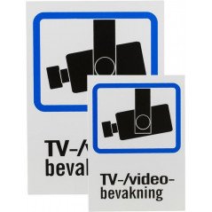 Webbkamera - Kameraövervakningsskylt 2-pack