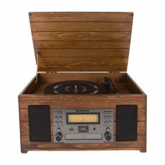Radio og stereoanlæg - Champion pladespiller med CD, kassette og radio