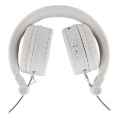 Over-ear - Streetz Bluetooth-hörlur med mikrofon (Endast vit)