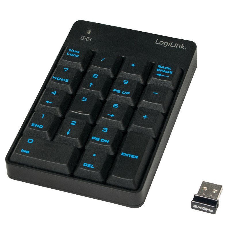 Trådløse tastaturer - LogiLink trådløst numerisk tastatur