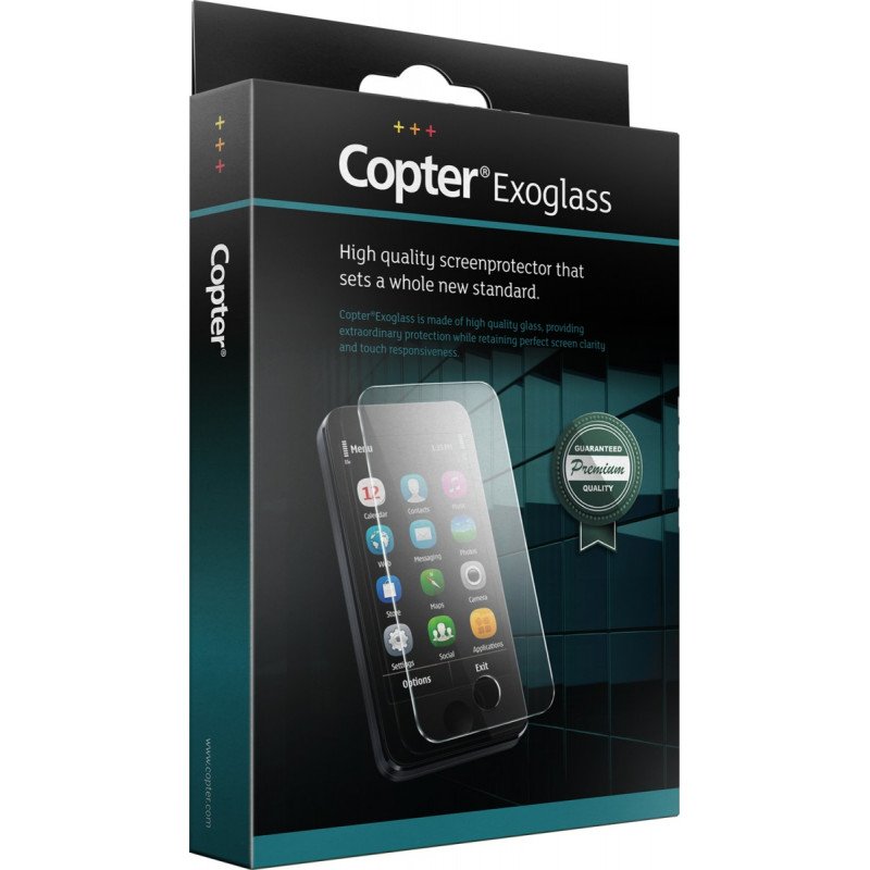 Skal och fodral - Copter Exoglass härdat glas skydd till iPhone X/XS