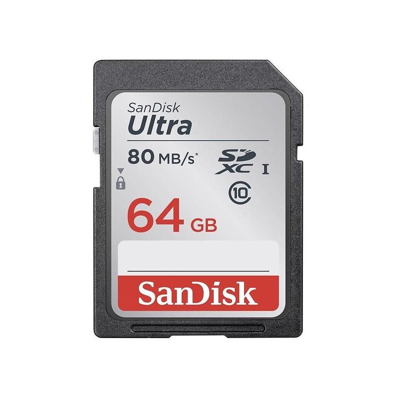 Hukommelseskort - Sandisk Ultra minneskort SDHC 64GB (Class 10)