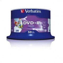 Brændere HD og Blu-ray - Verbatim DVD+R 4.7GB 50-pack