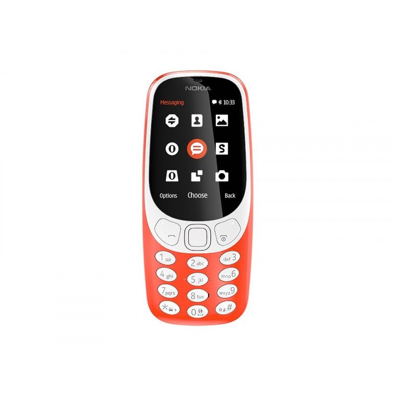 Billige mobiler, mobiltelefoner og smartphones - Nokia 3310 Dual SIM (röd)