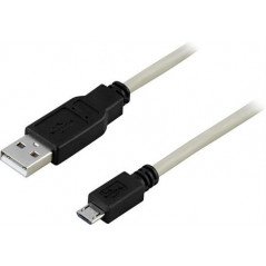 Laddare och kablar - MicroUSB-kabel till USB 25 cm