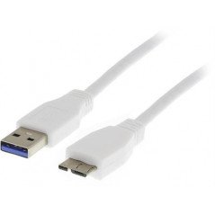 USB-kablar & USB-hubb - Deltaco USB A - USB Micro-B 3.0 0,5m