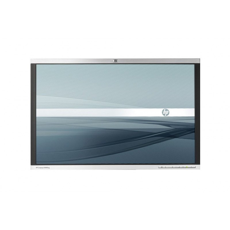 Brugte computerskærme - HP 24-tums LCD-Skärm (brugt) (no stand)