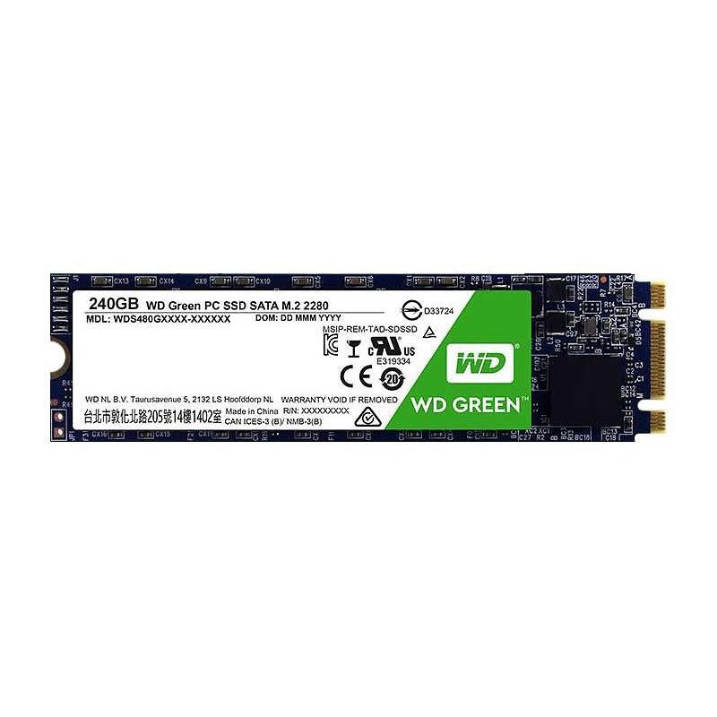 Harddiske til lagring - WD Green 240GB M.2 SSD