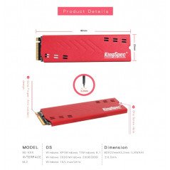 Hårddiskar - KingSpec 120GB SSD PCIe NVMe M.2 2280