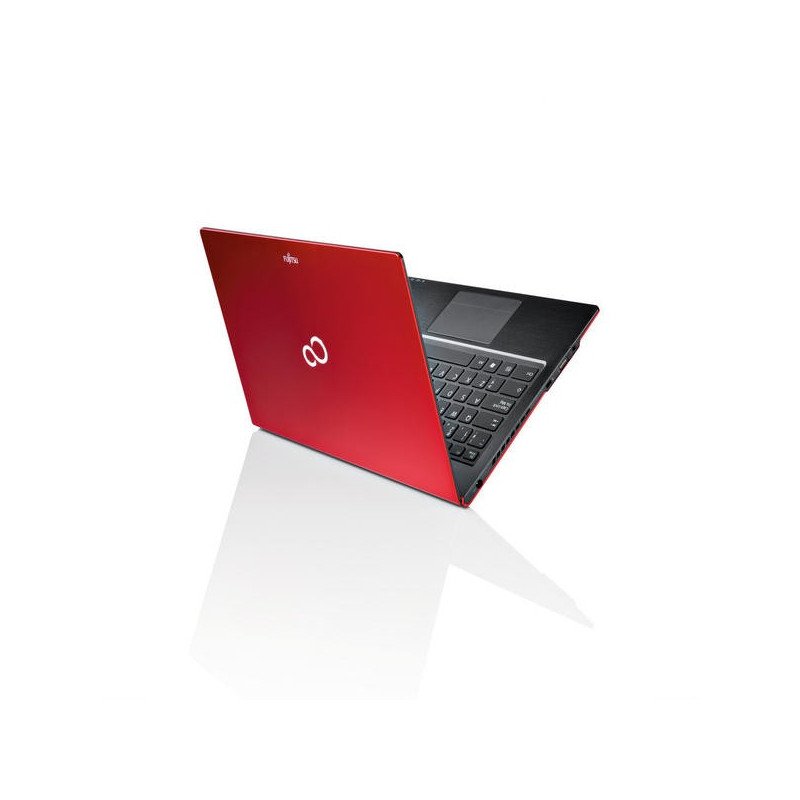 Brugt laptop 14" - Fujitsu U772 Röd (beg med chassiskada och märken skärm)
