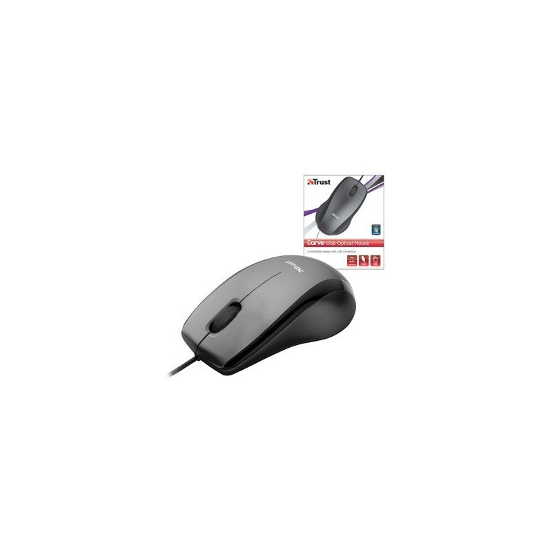 Trådad mus - Trust USB-mus