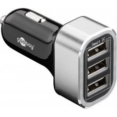 Opladere og kabler - Goobay billaddare med 3 USB-kontakter
