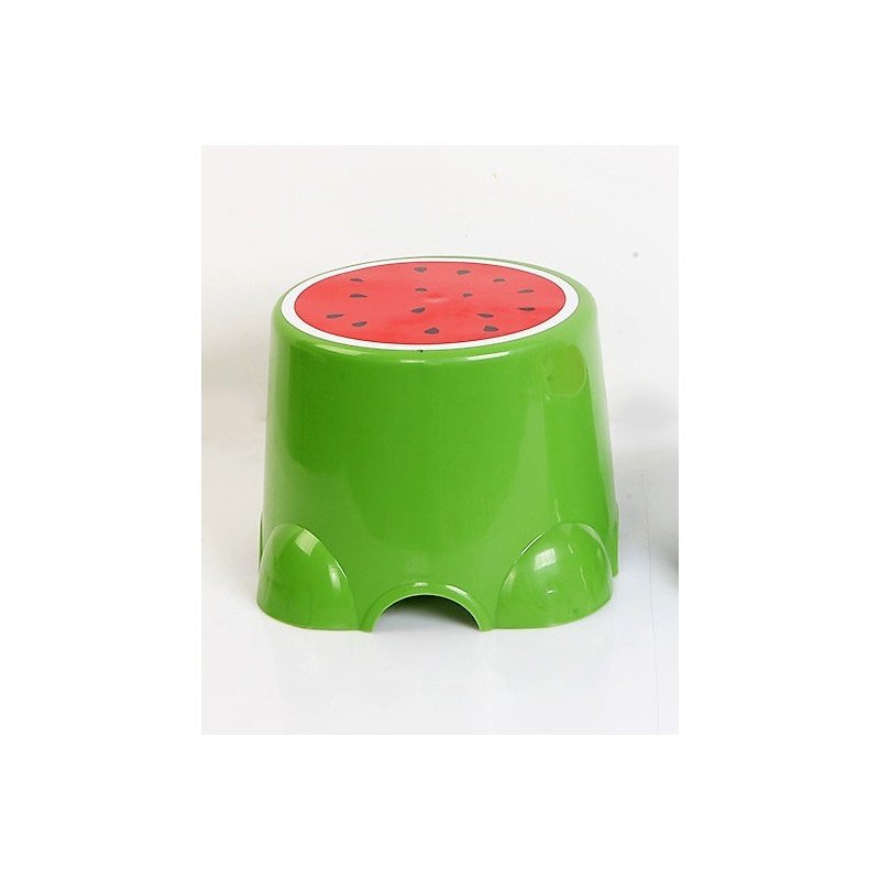 Inredning - Pall med vattenmelons-motiv