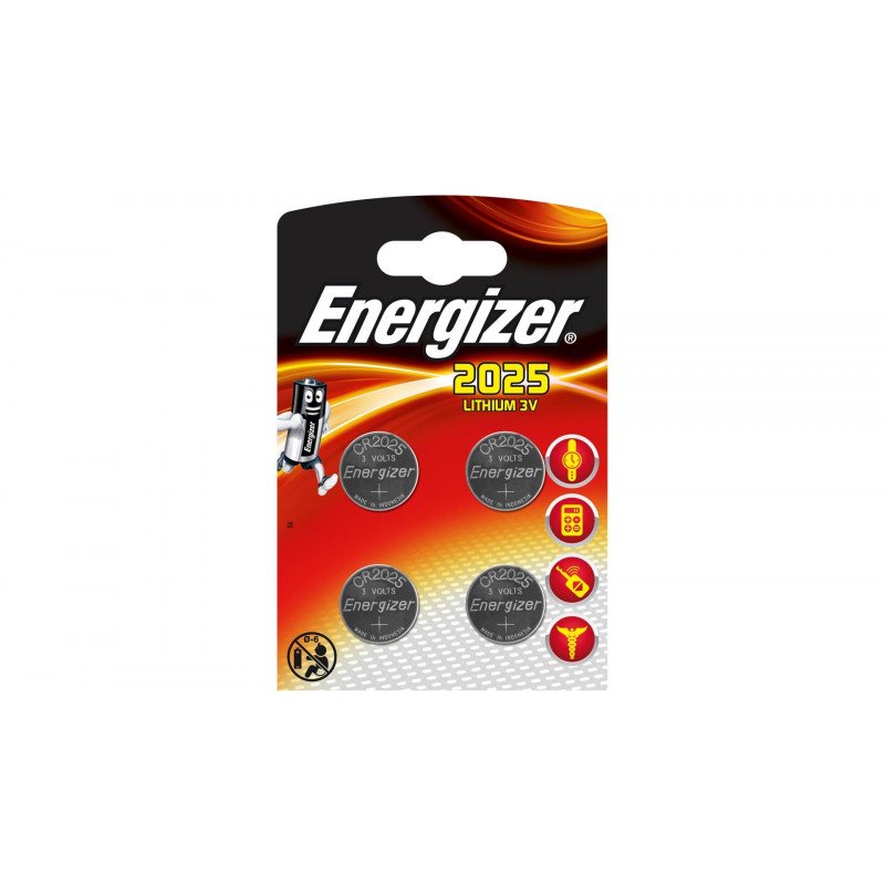 Elektrisk tilbehør - Energizer CR2025 knappcellsbatterier