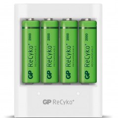 Batteri - Batteriladdare med 4 AA-batterier