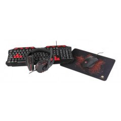 Paket tangentbord & mus gaming - Deltaco gaming-kit 4-i-1