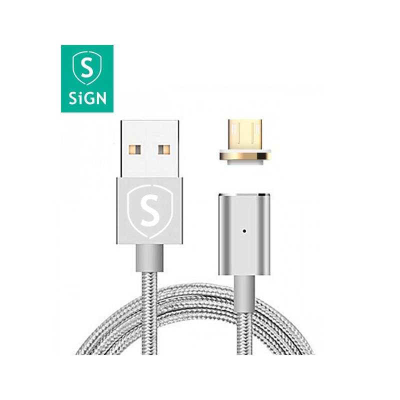 Micro USB kabel - MicroUSB-kabel med magnetkontakt