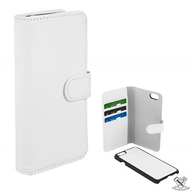 Smartphone- & mobiltilbehør - Tegnebogscover i læder til iPhone 6/6S