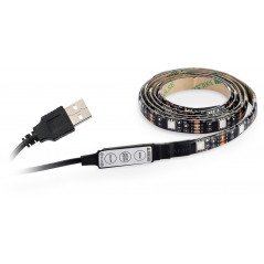 Roliga prylar - Självhäftande 1 meters USB-driven RGB-LED-slinga