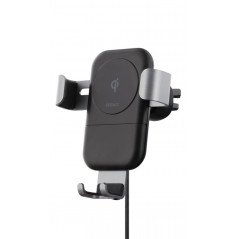 Wireless Phone Charger - Deltaco mobilhållare med inbyggd trådlös Qi-laddare