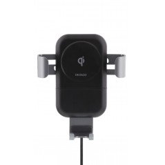 Wireless Phone Charger - Deltaco mobilhållare med inbyggd trådlös Qi-laddare