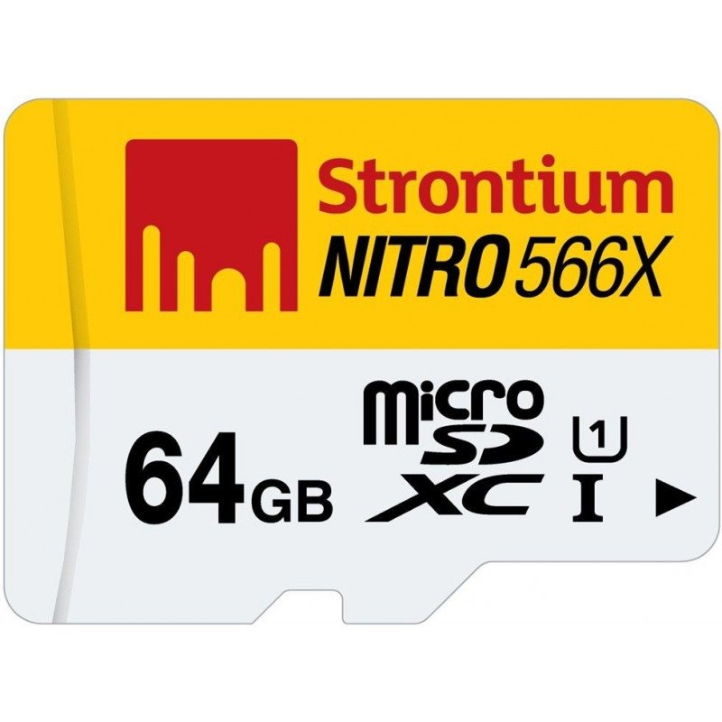 Hukommelseskort - Strontium memorykort microSDHC + SDHC 64GB (Class 10 UHS-I)