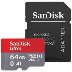 Hukommelseskort - Sandisk Ultra microSDXC + SDXC 64GB (Class 10 UHS-I)