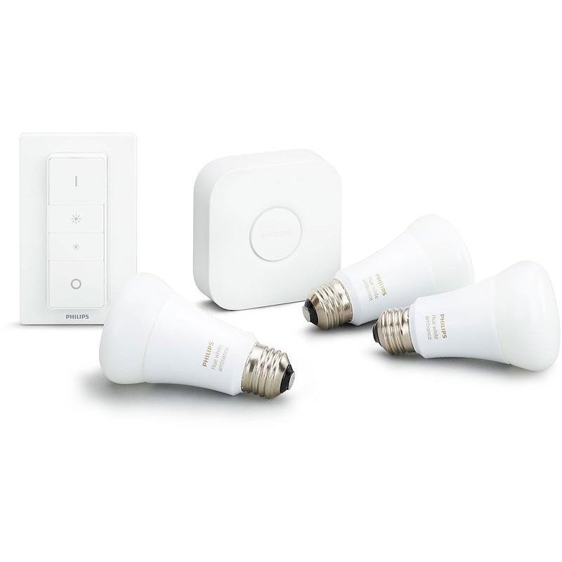 Inredning - Philips Hue White Start Kit E27 med 3 lampor och dimmer switch
