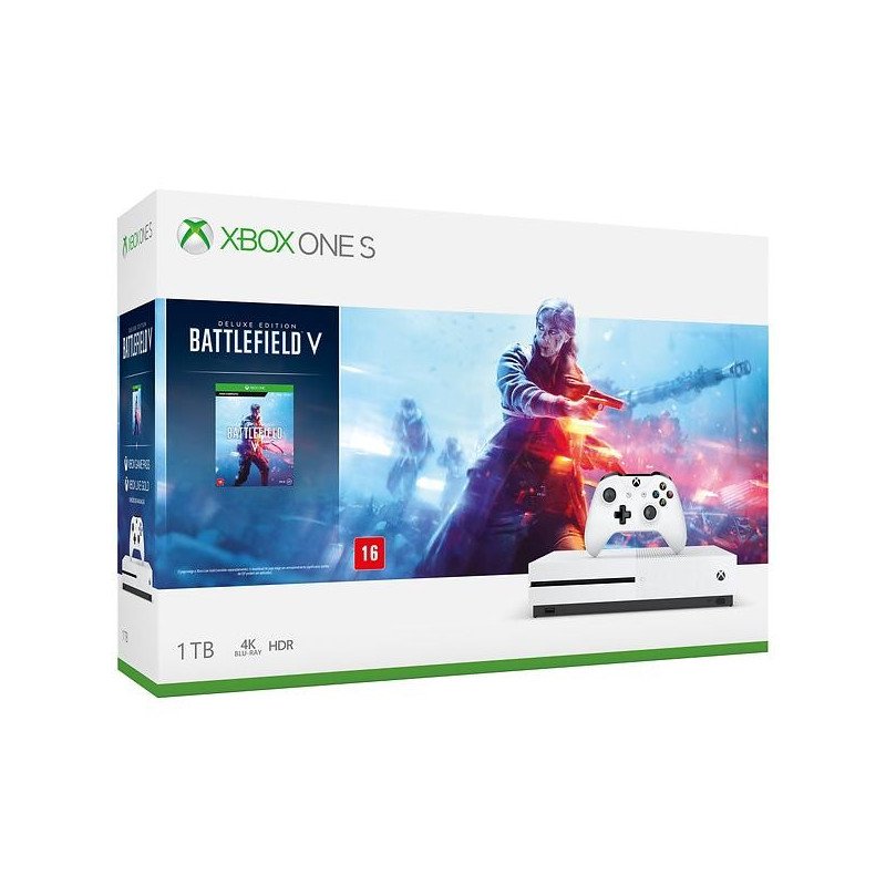 Spil & minispil - Xbox One S 1TB inkl Battlefield V