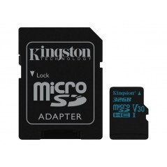 Minneskort - Kingston microSDHC + SDHC 32GB UHS-I (Class 10)