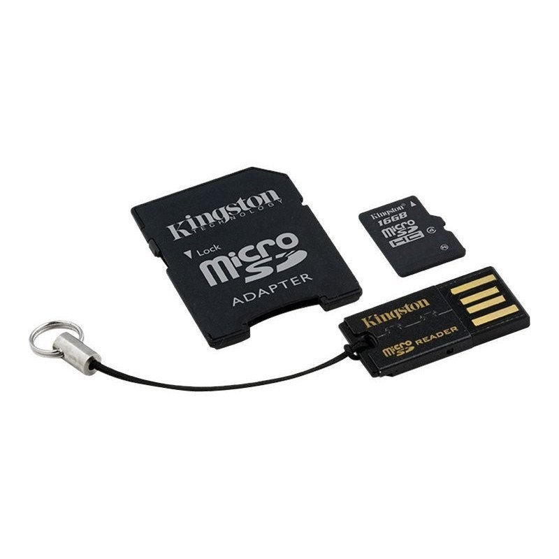 Hukommelseskort - Kingston microSDHC + SDHC 16GB (Class 4)