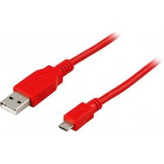 USB-kabel og USB-hubb - MicroUSB kabel, fås i flere farver