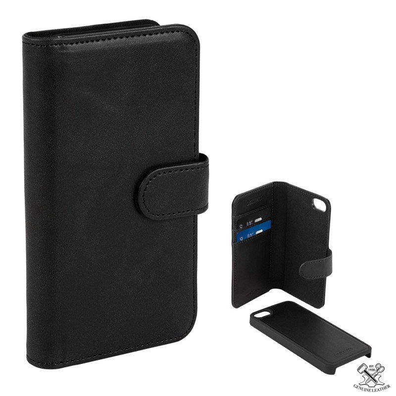 Fodral - Magnetiskt plånboksfodral till iPhone 5/5S/SE