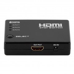 Skærmkabel & skærmadapter - Champion HDMI-switch 3x1 med fjernbetjening