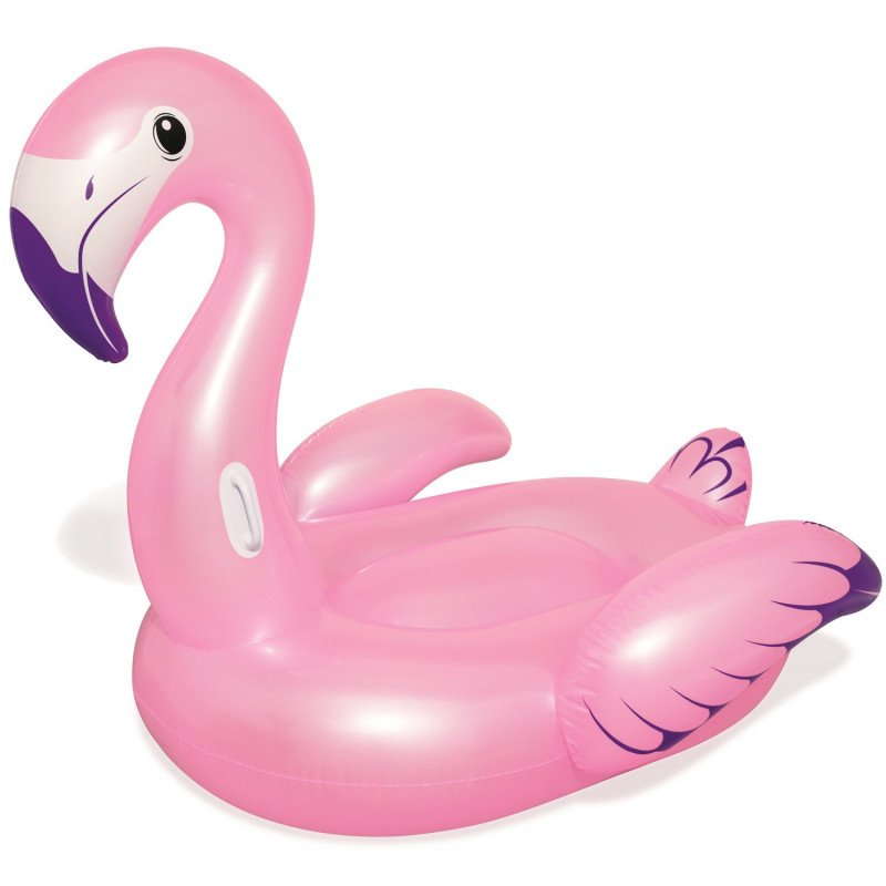 Sommerleg strand & have - Oppustelig Pink Flamingo "Luxury" XL fra Bestway
