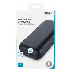 Portabla batterier - PowerBank batteri på 30000mAh