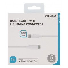 Datortillbehör - USB-C till Lightning kabel 1m MFi-Certifierad